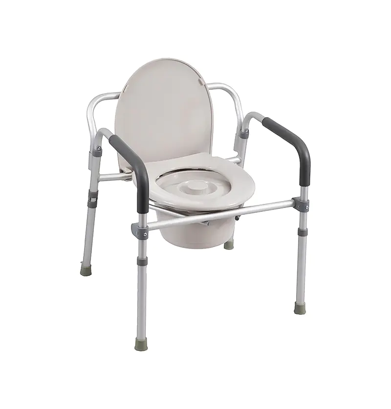 C418 FOLDING ALUMINUM COMMODE