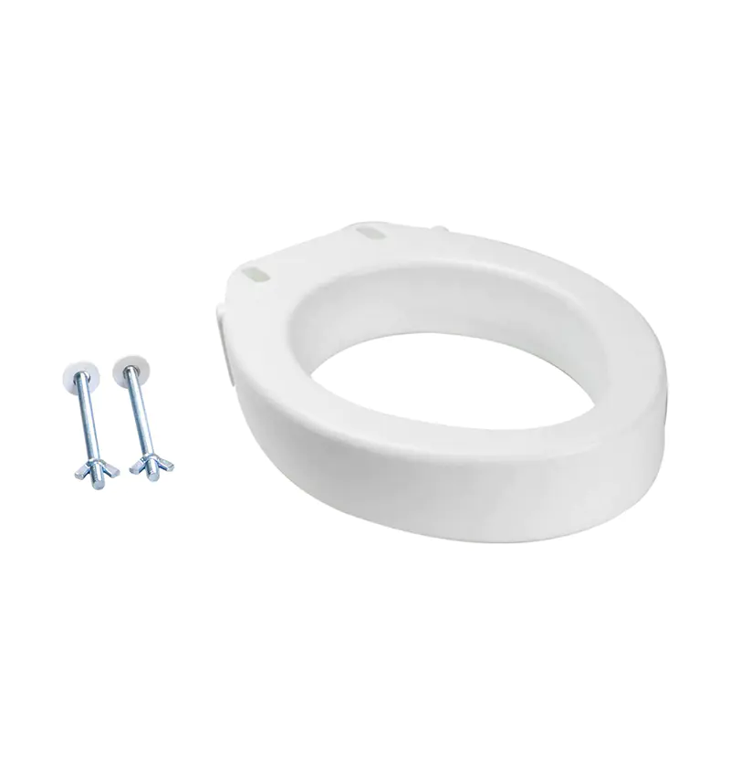 PLASTIC ELDERLY ELONGATED TOILET SEAT RISER RAISED