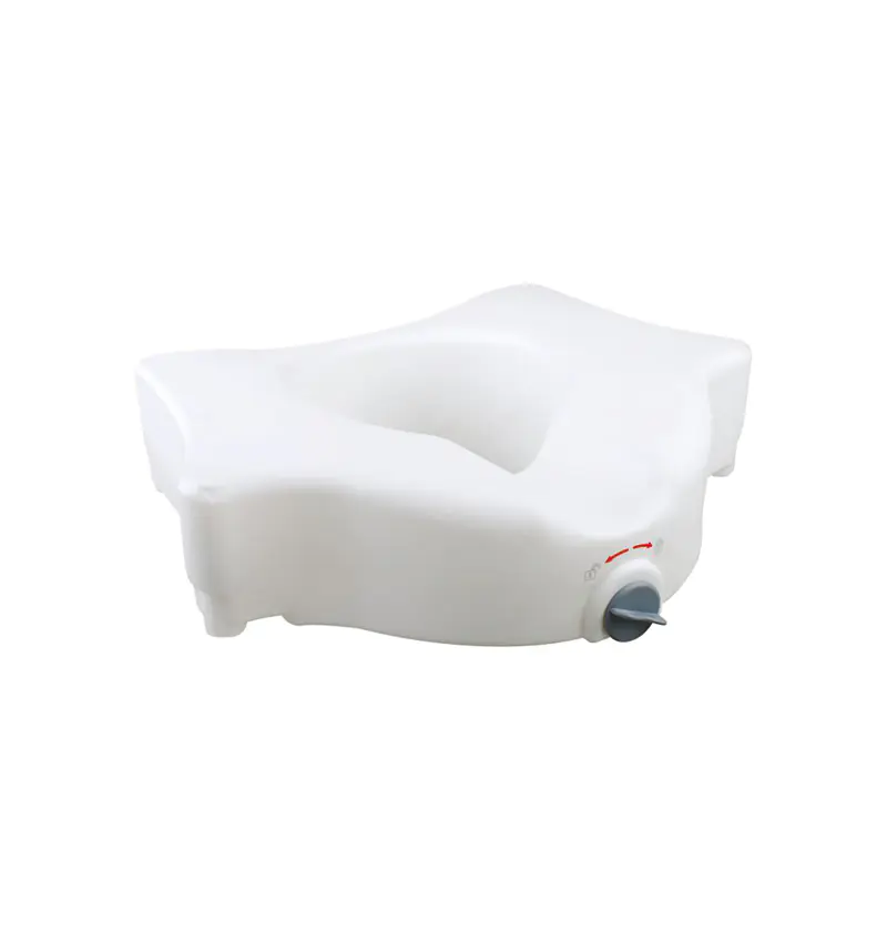 E-Z LOCK RAISED TOILET SEAT W/O HANDLES, ADD 5' HEIGHT