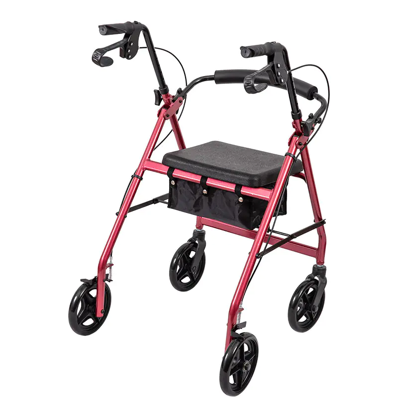 MEDICAL ALUMINUM ROLLATOR WITH 8' CASTERS