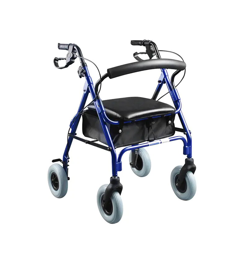 DELUXE ALUMINUM ROLLATOR WITH 8' CASTERS
