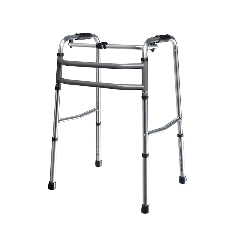 ONE-BUTTON FOLDING MEDICAL ADJUSTABLE WALKER